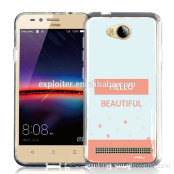 Ultra thin soft plastic epoxy soft design phone case for huawei y3